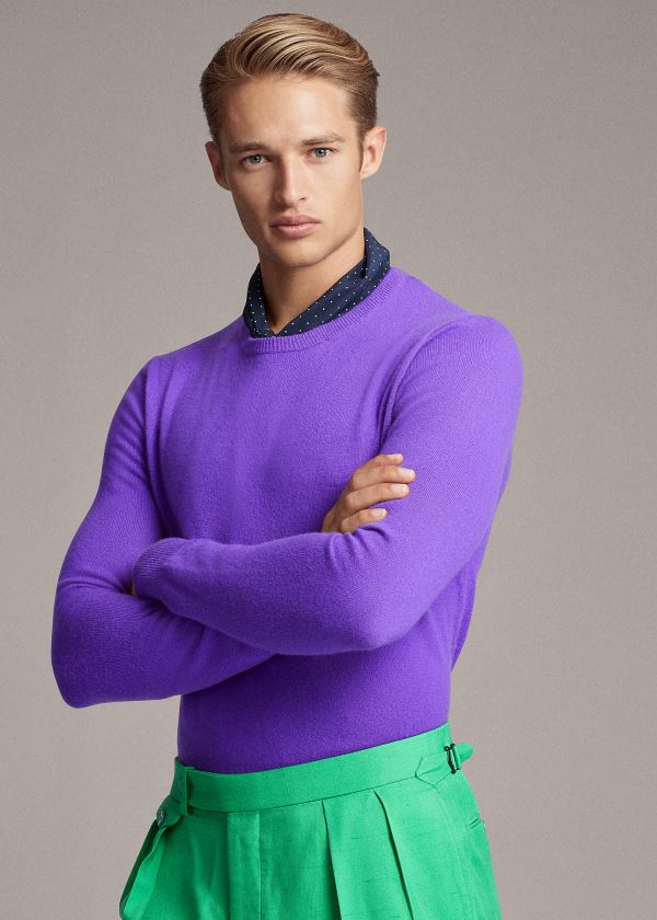 Men's Ralph Lauren Cashmere Crewneck Sweater | 806351EIZ